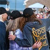 Taking Selfies at Good Shot Judy Rhythms on the Riverwalk