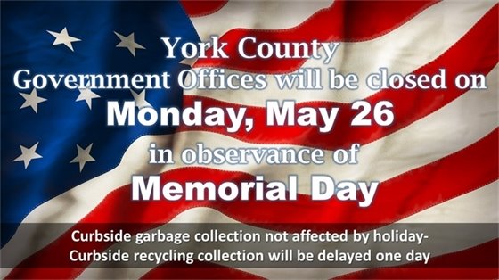 Memorial Day Closing