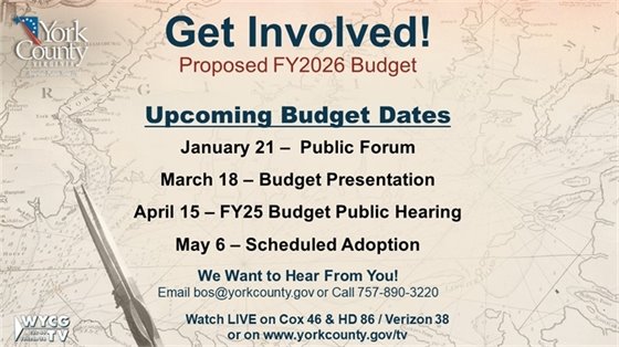 FY2026 Budget Dates