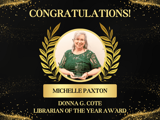Michelle Paxton awarded Donna G. Cote Librarian of the Year Award