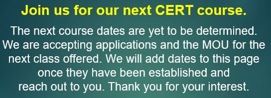 CERT webpage info