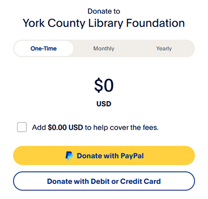 Make a donation to the Friends of the Library